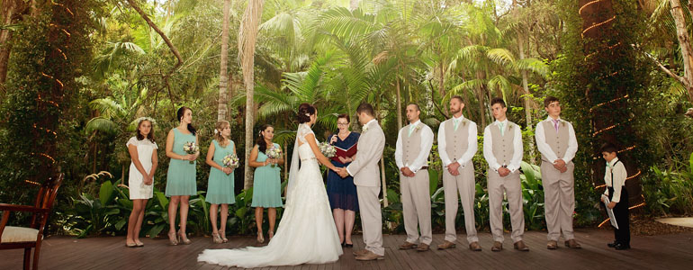 Our rainforest wedding ampitheatre located in the Gold Coast hinterland